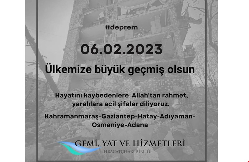 Ülkemize Büyük Geçmiş Olsun